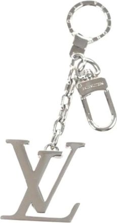 Louis Vuitton Pre-owned Accessories, male, Gray, Size: ONE SIZE Pre-owned Canvas Key-holder