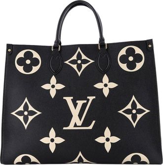Louis Vuitton Black Monogram Empreinte Giant Onthego Gm (Authentic Pre-Loved)