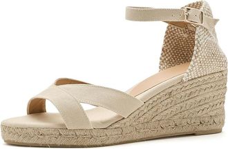 Castaner Bruna Womens Wedge Shoes Ivory : EU 38 (US Womens 7.5) M, Textile