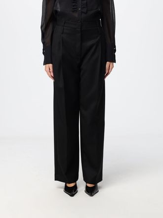 Tela Wide-Leg Pleated Sartorial Trousers in Wool Blend