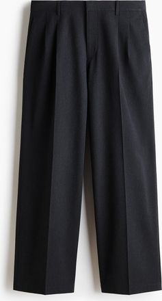 H&M Elegante Hose in Loose Fit - Grau