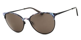 Bebe BB7244 001 Womens Sunglasses Blue Size 57