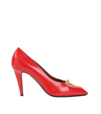 Versace Red Leather Clelia Pumps