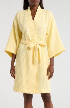 Nordstrom Womens Everyday Waffle Robe in Yellow Flan at Nordstrom, Size X-Small
