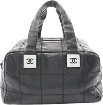 Chanel Pre-owned Chocolate Bar Handbag - Dames - Vintage Handtas - Zwart - ONE Size - Vintage