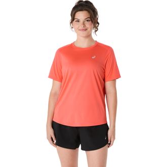 Asics Laufshirt ASICS ASICS CORE TOP, Damen, Gr. XXL, sun coral, Obermaterial: 100% Polyester, Shirts Laufshirt, f&uuml;r Sportmode, Fr&uuml;hlings- und Herbstmode, m