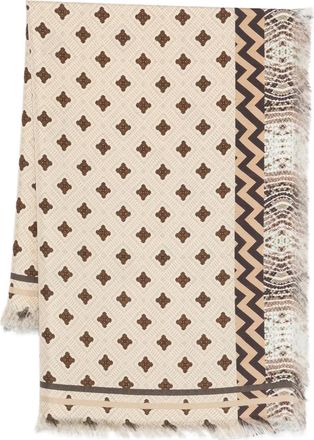 Pierre-Louis Mascia Foulard Aloeuw con frange - Toni neutri