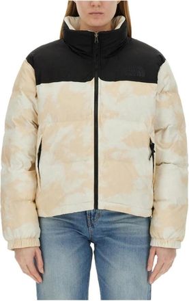 The North Face Crinkle Rev Nuptse Jacket - Dames - Ski Jassen - Veelkleurig - M - Leer - Fitness