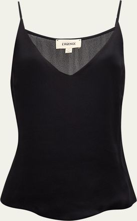 L'agence Gabriella Silk V-Neck Tank