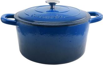 Crock-pot 7 Quart Round Cast Iron Dutch Oven in Blue at Nordstrom