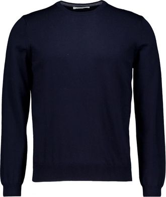 Gran Sasso Blauwe Trui Stijlvol Model - Heren - Ronde hals truien - Blauw - 3XL - Truien & Vesten