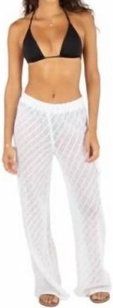 Hurley Crochet Cargo Beach Pant In White