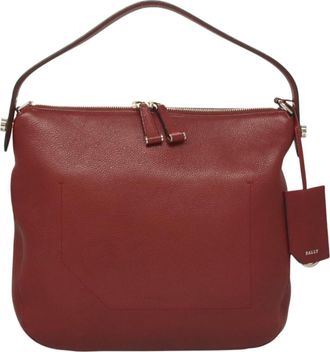 Bally Vintage Shoulder Bag Leather Leather Shoulder Bag Bag (Pre-Owned)