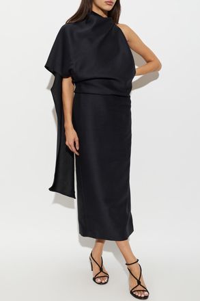 R&oacute;he Dress With Open Back, Womens, Navy Blue