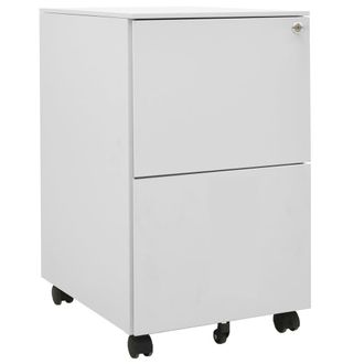 vidaXL Armario Archivador Acero Gris Claro 39x45x67 Cm Vidaxl