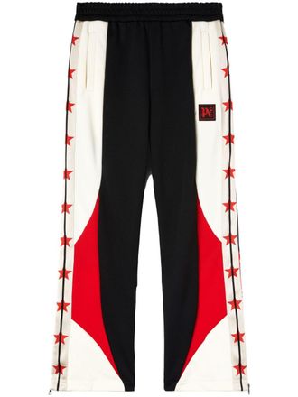 Palm Angels Paxhaas contrast-panel track pants - men - Polyester/Polyester - S - Black