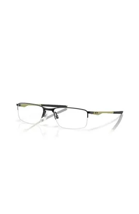 Oakley 54mm Rectangle optical glasses in Black/green at Nordstrom