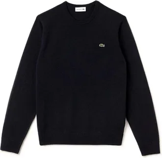 Lacoste Rondgebreide trui - Heren - Ronde hals truien - Blauw - S - Katoen - Truien & Vesten