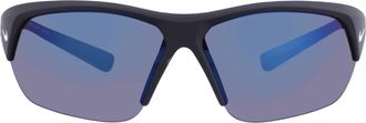 Nike Grey Blue Mirror Wrap Mens Sunglasses NIKE SKYLON ACE FQ46 014 69