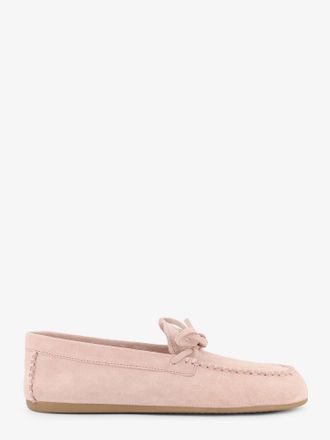 Miu Miu Mocassini in suede con logo frontale - MIU MIU - gender_Woman