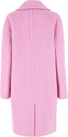 Bottega Veneta Womens Pink Wool Blend Coat 5600 Cappotti