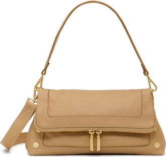 Hammitt Medium Beverly Leather Shoulder Bag in Toasty Sand/Brushed Gold at Nordstrom