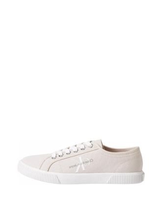 Calvin Klein Jeans Women Vulcanised Trainers Essential Vulcano Monogram, Pink (Whisper Pink/Bright White), 39