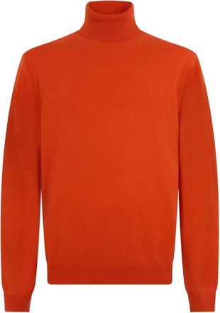 Malo turtleneck long-sleeve sweater - men - Virgin Wool - 56 - Orange