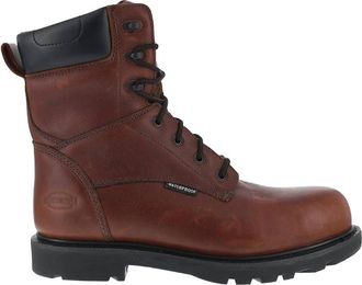 Iron Age Mens Hauler 8 Waterproof Work Boot In Brown Monk Strap