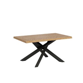 Itamoby Itamoby - Tavolo Allungabile 90x160/210 Cm Versalux Scortecciato Rovere Gambe Antracite
