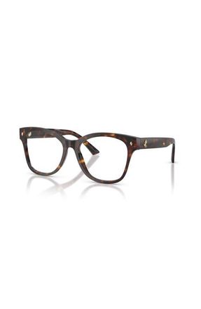 Jimmy Choo London 52mm Square optical glasses in Tortoise at Nordstrom