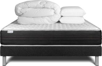 VITALIT Pack Colch&oacute;n Negro Espuma Viscoel&aacute;stica 140 X 190