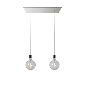 Daylight Italia L&aacute;mpara colgante blanca con 2 luces