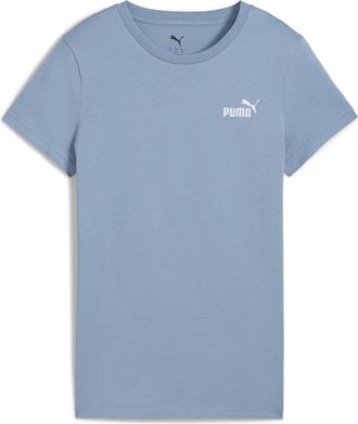 Puma T-Shirt PUMA ESS SMALL NO. 1 LOGO TEE (S), Damen, Gr. XS, blau (cool blau), Jersey, Obermaterial: 100% Baumwolle, unifarben, regular fit normal, Rundh