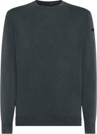 Roberto Ricci Design Techno Wash Round 16 Knit - Heren - Ronde hals truien - Blauw - 2XL - Truien & Vesten