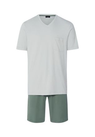 Hanro Night And Day Cotton V-Neck Pajama Set in Studio Green at Nordstrom, Size Xx-Large