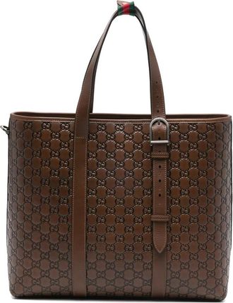 Gucci Logo-embossed Tote Bag