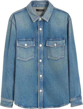 Mauro Grifoni Jassen, Heren, Blauw, XL, Denim, G6Ab 0056 Denim Jacket