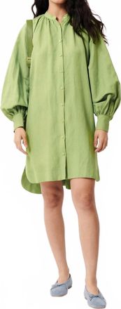 FRNCH Carene Mini Dress In Lime