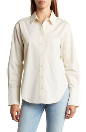 Frame Denim The Standard Cotton Shirt in Bone at Nordstrom Rack, Size X-Small