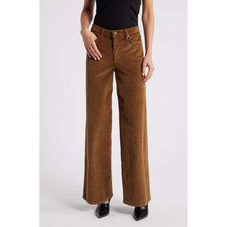 Frame Denim Le Slim Palazzo Corduroy Pants in Toast at Nordstrom Rack, Size 26