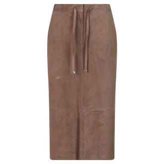 Max Mara Gazza Midi-rok - Dames - Rokken - Bruin - Maat: XS Zijde