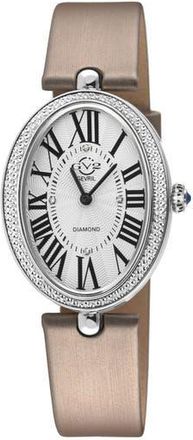 Gevril Group Piazza Navona Leather Strap Watch in Beige at Nordstrom Rack