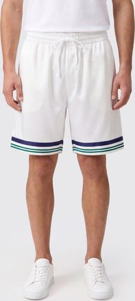 Casablanca Monogram Silk Shorts with Drawstring Waist