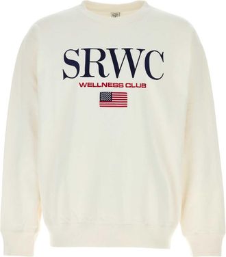 Sporty & Rich White Cotton Sweatshirt