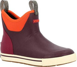 Xtratuf Ankle Deck Camp Boot Rubber WoMens Fig Wellington Boots - Purple - Size UK 4