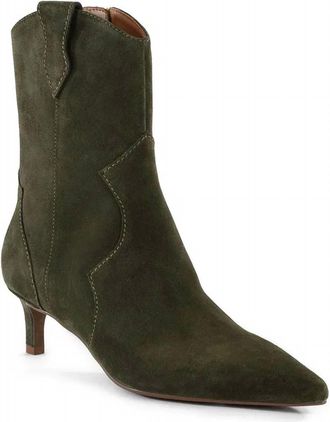 Seychelles Womens Dallas Boots In Olive Suede