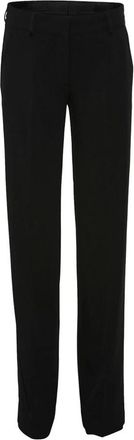 Julie Fagerholt - Heartmade Klassieke Laaghangende Zwarte Broek - Dames - Straight fit broeken - Zwart - 2XS - Polyester - Broeken