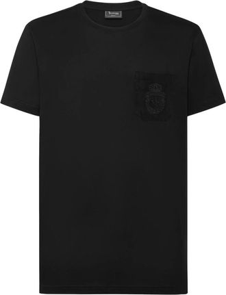 Billionaire Boys Club Tops, Heren, Zwart, XL, Katoen, T-shirt Ronde Hals SS Crest