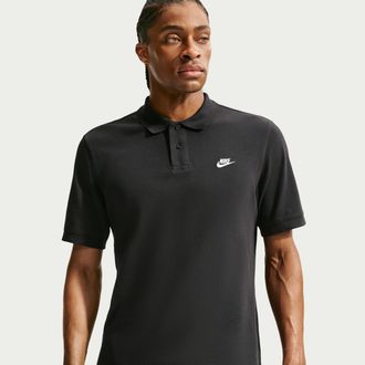 Nike Mens Club Short-Sleeve Polo in Black | FN3894-010